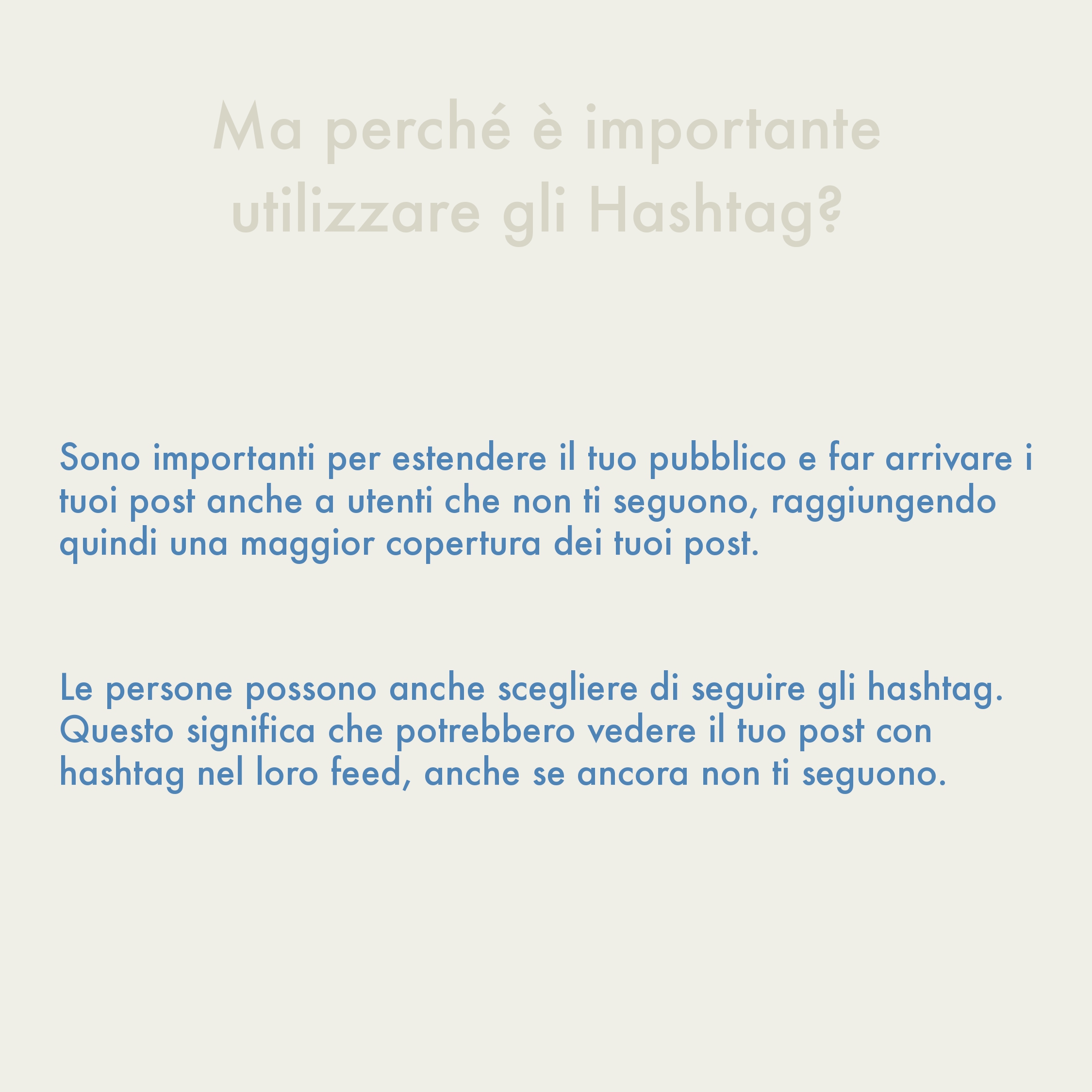 L'importanza degli hashtag